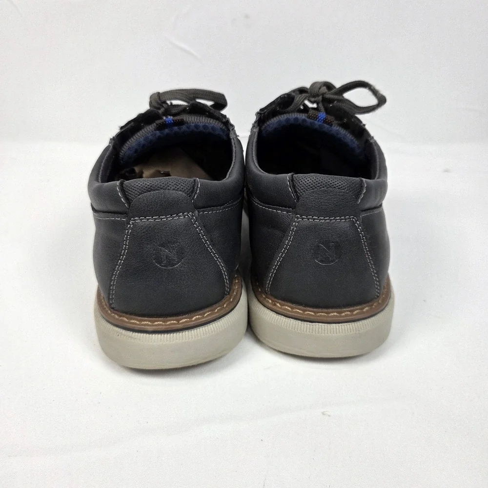 Nunn Bush Otto Knit Plain Toe Oxford Shoes Men's Size 8.5 W Gray 84964-062